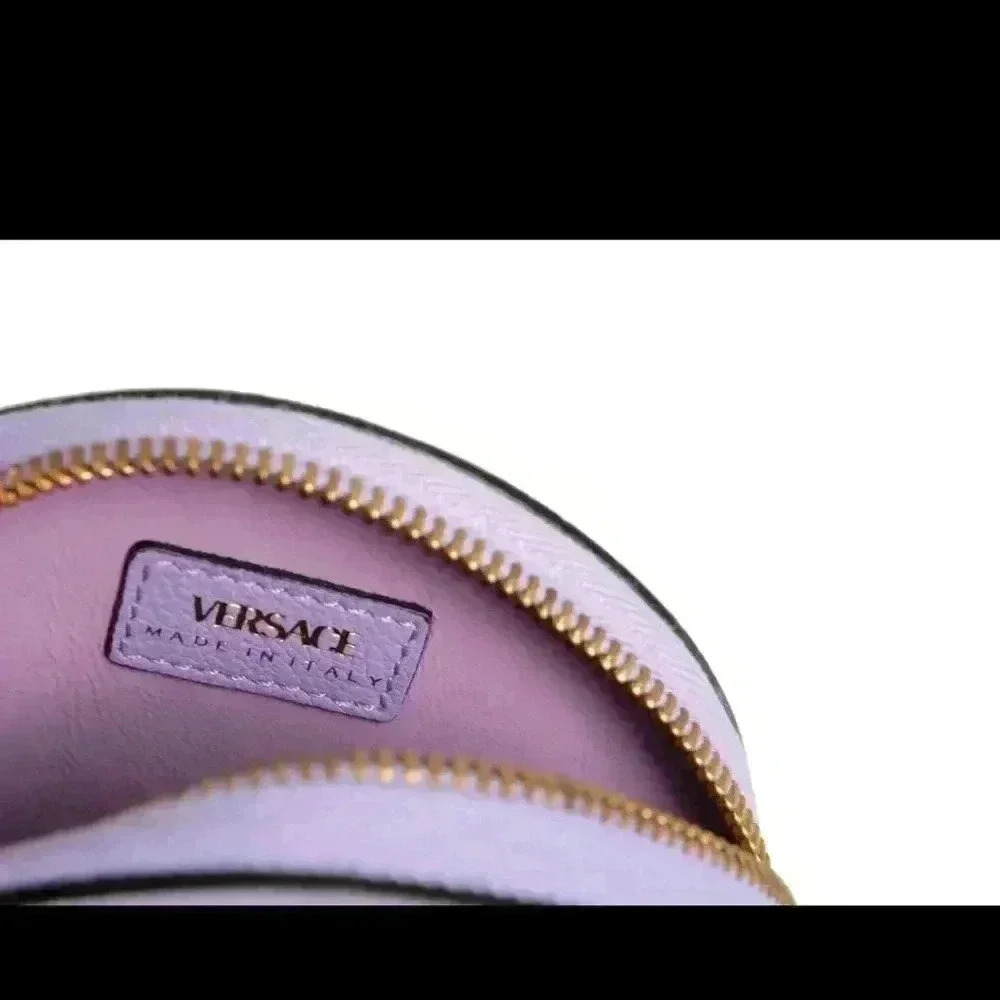 NWT VERSACE PURPLE CALF LEATHER MINI BAG - Picture 5 of 8